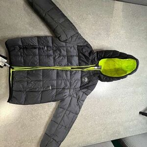 Gerry Weber Black and Neon Yellow Puffer Jacket